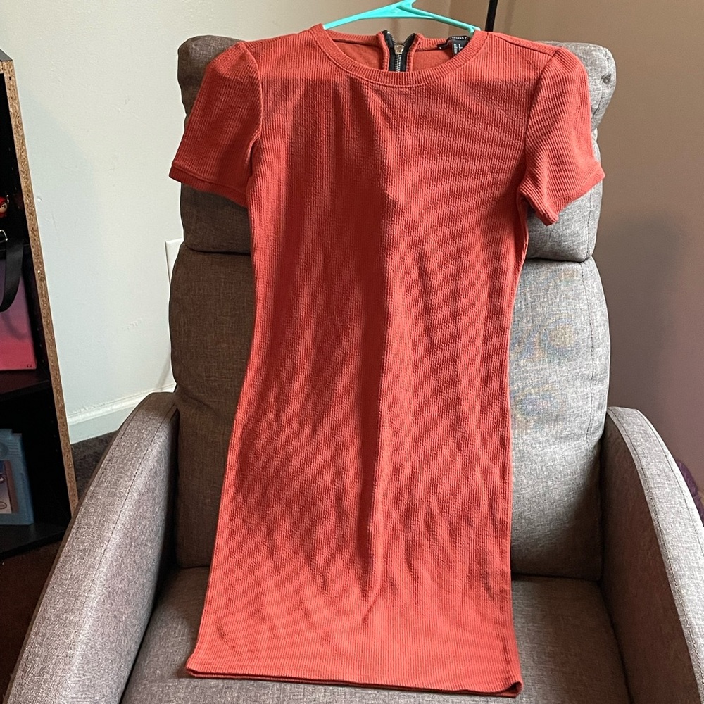 Forever 21 Terracotta Textured Dress
